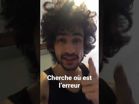 Erreur dans mon cahier de français