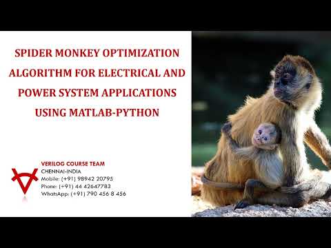 Spider Monkey Optimization Algorithm For Electrical Power System Applications Using Matlab Python