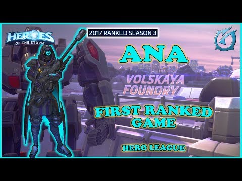 Grubby | Heroes of the Storm - Ana - First Ranked Game - HL 2017 S3 - Volskaya Foundry