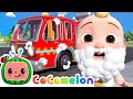 Fire Truck Wash Car Wash Song 🫧 MORE CoComelon Nursery Rhymes Kids Songs