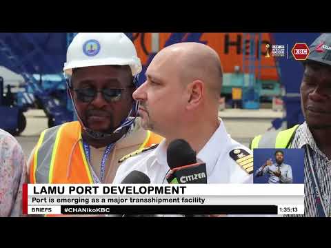 MV Nagoya docks at the Port of Lamu