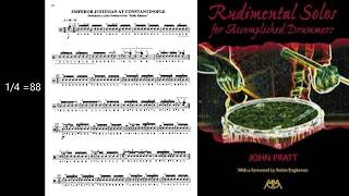Emperor Justinian At Constantinople by John Pratt - Rudimental Play Along with Rick Series