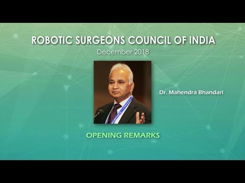 Dr. Mahendra Bhandari- RSC Opening Remarks