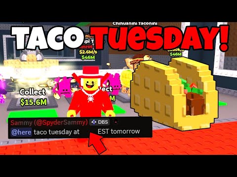 When is TACO TUESDAY Admin Abuse in STEAL a BRAINROT! Taco Tuesday Admin Abuse Time