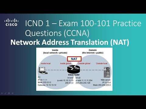 Cisco ICND 1 – Exam 100 101 NAT Network Address Translation Practice Questions CCNA R&S