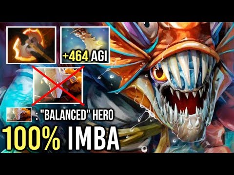 +464 AGI BATTLE FURY SLARK vs PRO Juggernaut 100% Balanced Hero Epic Gameplay Dota 2