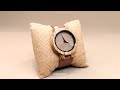 Video: Reloj de madera Minimal Zebra – Hombre