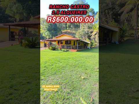 ENTRA E MORA! Rancho + Chácara Porteira Fechada à Venda em Teófilo Otoni-MG | R$ 600 Mil