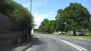 preview picture of video 'Driving On The A443 Through Hallow Village, Worcester, Worcestershire, England 14th June 2009'