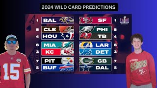 NFL Super Wild Card Weekend 2024 - PREDICTIONS with GiantsNinersDubsSharks!