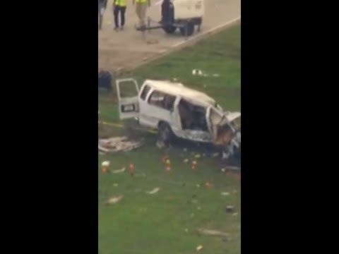 Miami plane crash victims were in a cleaning-company van