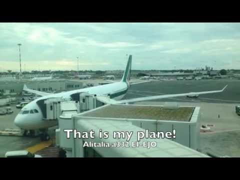 Alitalia A330 Rome-Miami Economy Class -Flight Experience-