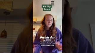 Learn How To Sign "Snack" in ASL for Beginners | American Sign Language #shorts