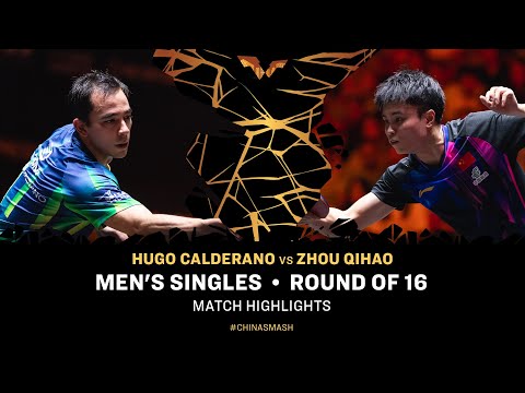 Hugo Calderano vs Zhou Qihao | MS R16 | #ChinaSmash 2025