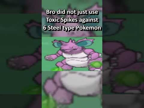 Bro did not just use Toxic Spikes against 6 Steel Type Pokemon 😭💀