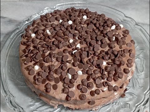 Soft & Moist Chocolate Chip Cake by Cook with Huda Kiani