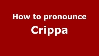 How to pronounce Crippa