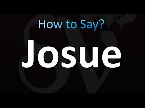 How to Pronounce Josue (correctly!)