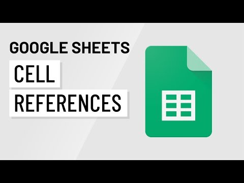 Google Sheets Types of Cell References