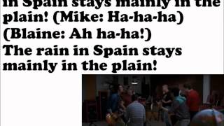 The Rain In Spain Glee Lyrics