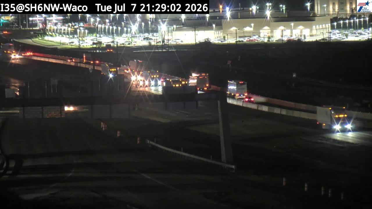 Live webcam view of I-35 & SH-6 NW Overpass Cam