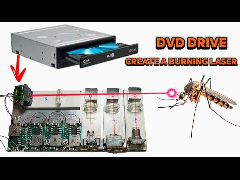 🔥 DIY LASER GUN? Why not? How to Make a Powerful Burning Laser from a DVD Drive!