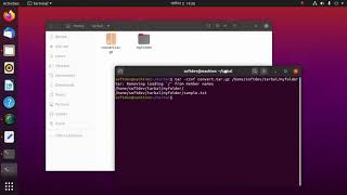 How to create or compress file to .gz, .xz format and decompress or extract using terminal on Ubuntu