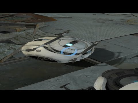 Actually playing Portal 2 with a scratched disc