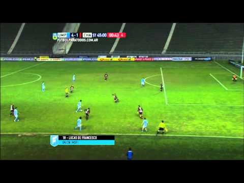 Gol de De Francesco. Unión (MdP) 4 - Chacarita 1. Fecha 23. B Nacional 2015. FPT
