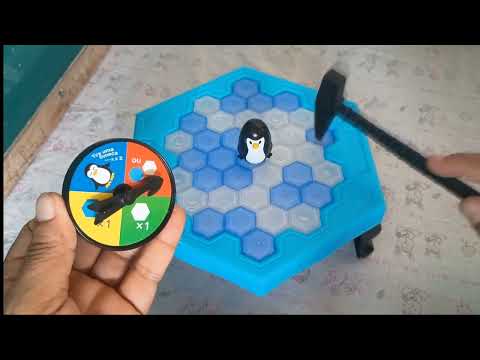 JOGO DE MESA PINGUIM NUMA FRIA QUEBRA GELO ART BRINK BRINQUEDO.