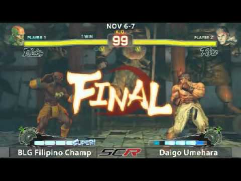 SSF4 SoCal Regionals Grand Finals  Daigo (Ryu) vs Filipino Champ (Dhalsim) Part 1