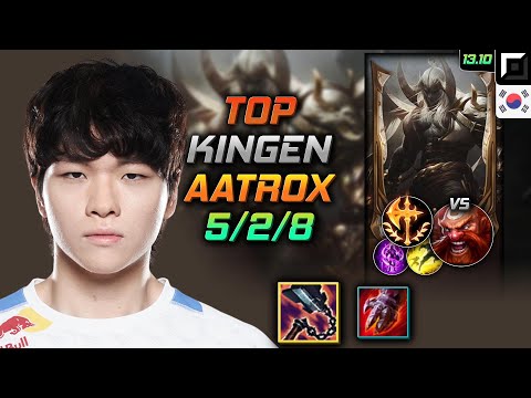 Aatrox Top Build Kingen Goredrinker Conqueror - LOL KR GrandMaster Patch 13.10