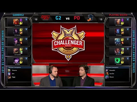 Gamers 2 (ocelote mid) vs Playing Ducks | Game 1 Quarter Finals S4 NA CS #2 Summer 2014 | G2 vs PD