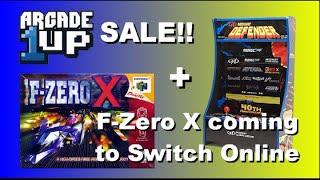 Arcade1up sale at HSN and QVC plus F-Zero X coming to Nintendo Switch Online