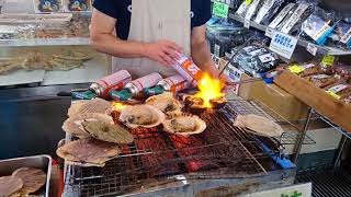 2018.7 北海道二条市場 炙燒海鮮
