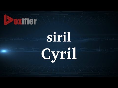 How to Pronunce Cyril in French - Voxifier.com