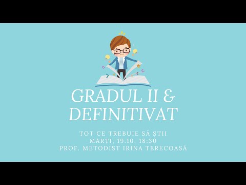 Definitivat si gradul II, de la A la Z | Atelier cu doamna profesor metodist Irina Terecoasa