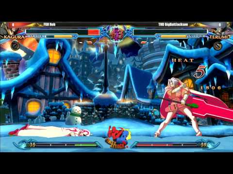 BlazBlue ChronoPhantasma FGR Rob vs THT BigButtJackson  - Puerto Rico First Attack Tournament