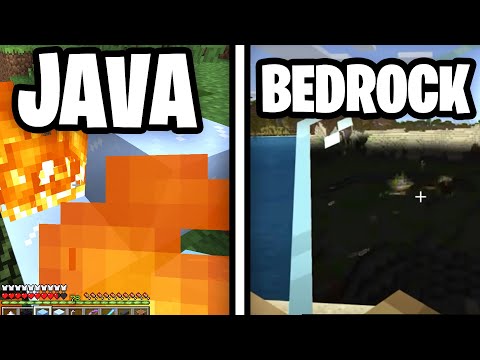 10 INCREDIBLE DIFFERENCES BETWEEN JAVA EDITION AND BEDROCK EDITION!  🔥
