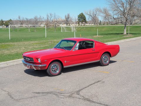 Rangoon Red 1965 Ford Mustang Fastback 2+2 289 V8 4-Speed manual SOLD