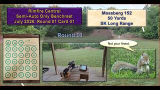 Mossberg 152 shooting Rimfire Central Semi-Auto Only Challenge: July  RD 01 Target 01