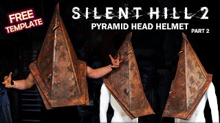 How to Make a Pyramid Head Helmet - Free Template - Silent Hill 2 Cosplay - Part 2 Painting Rust