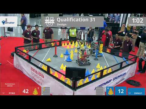 2018 VEXU Design Q31 - PYRO vs SNNU1 - 59 to 27