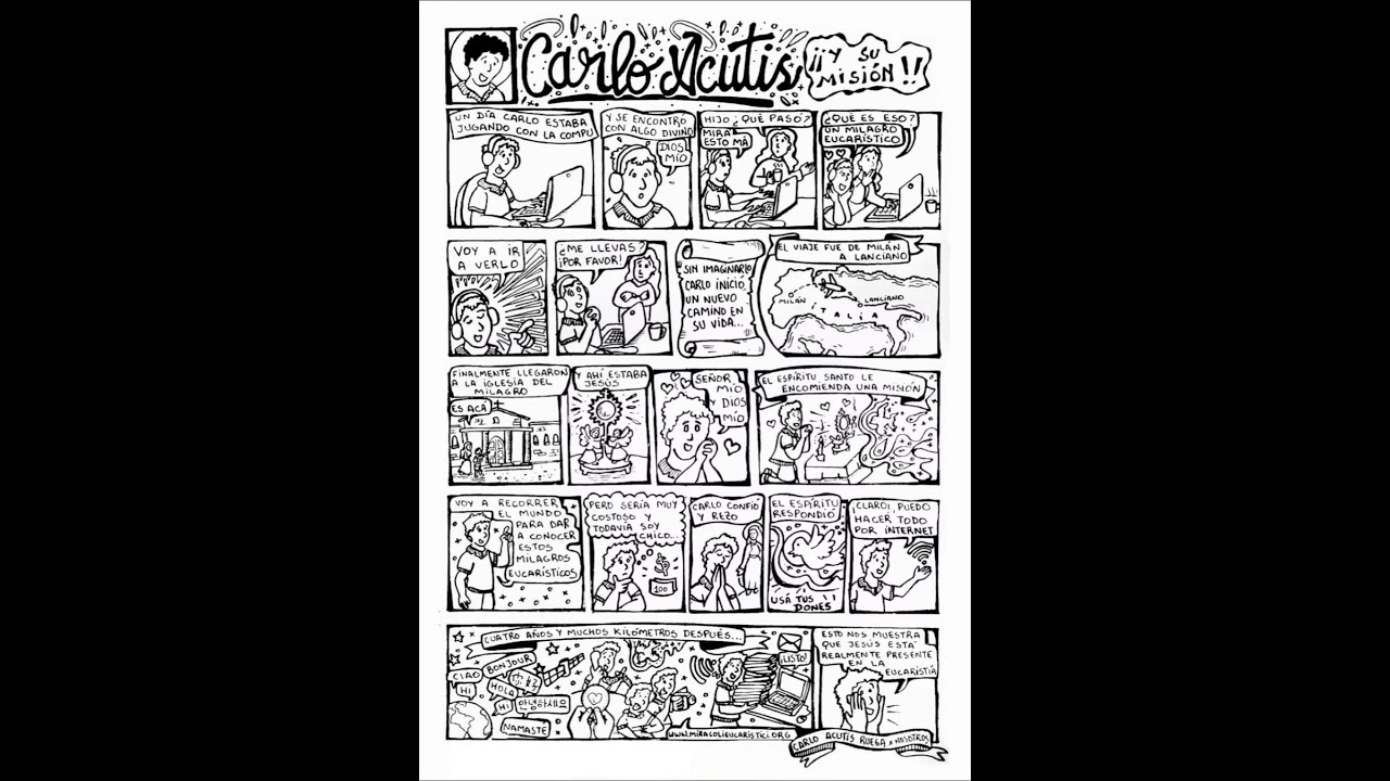 ACUTIS - CARLO ACUTIS A FUMETTI - CARLO ACUTIS EN LOS CÓMICS (ESP) - PDF DA SCARICARE IN DESCRIZIONE