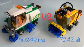 Lego Straßenkehrmaschine alt gegen neu im Vergleich - 7242 vs. 60249 - dazu eine Rarität aus 1989!