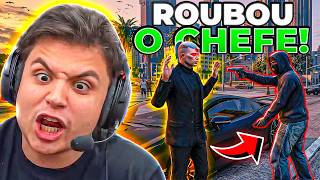 ELE ROUBOU o CHEFE do ILEGAL E SE FERROU 😱 GTA RP (Modder Clips)