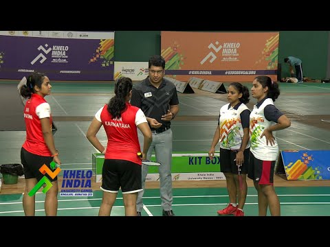 BADMINTON - GOLD MEDAL MATCH | WOMEN'S TEAM EVENT, 2nd Match | MK University vs Jain University