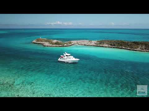 Nordhavn 57, "Worknot," at Warderick Wells, Exumas