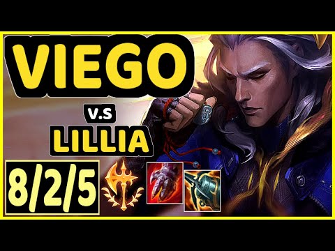 VIEGO vs LILLIA - 8/2/5 KDA JUNGLE CHALLENGER GAMEPLAY - EUW