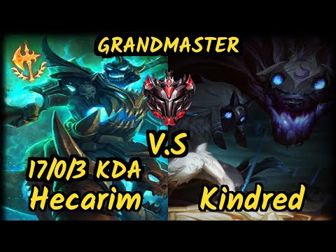 SN Shernfire (HECARIM) vs KINDRED - 17/0/3 KDA JUNGLE GAMEPLAY - NA Ranked GRANDMASTER